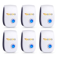 6-Pack Pest Repellent, Plug-In Indoor Ultrasonic Pest Control Anti Mice, Insects